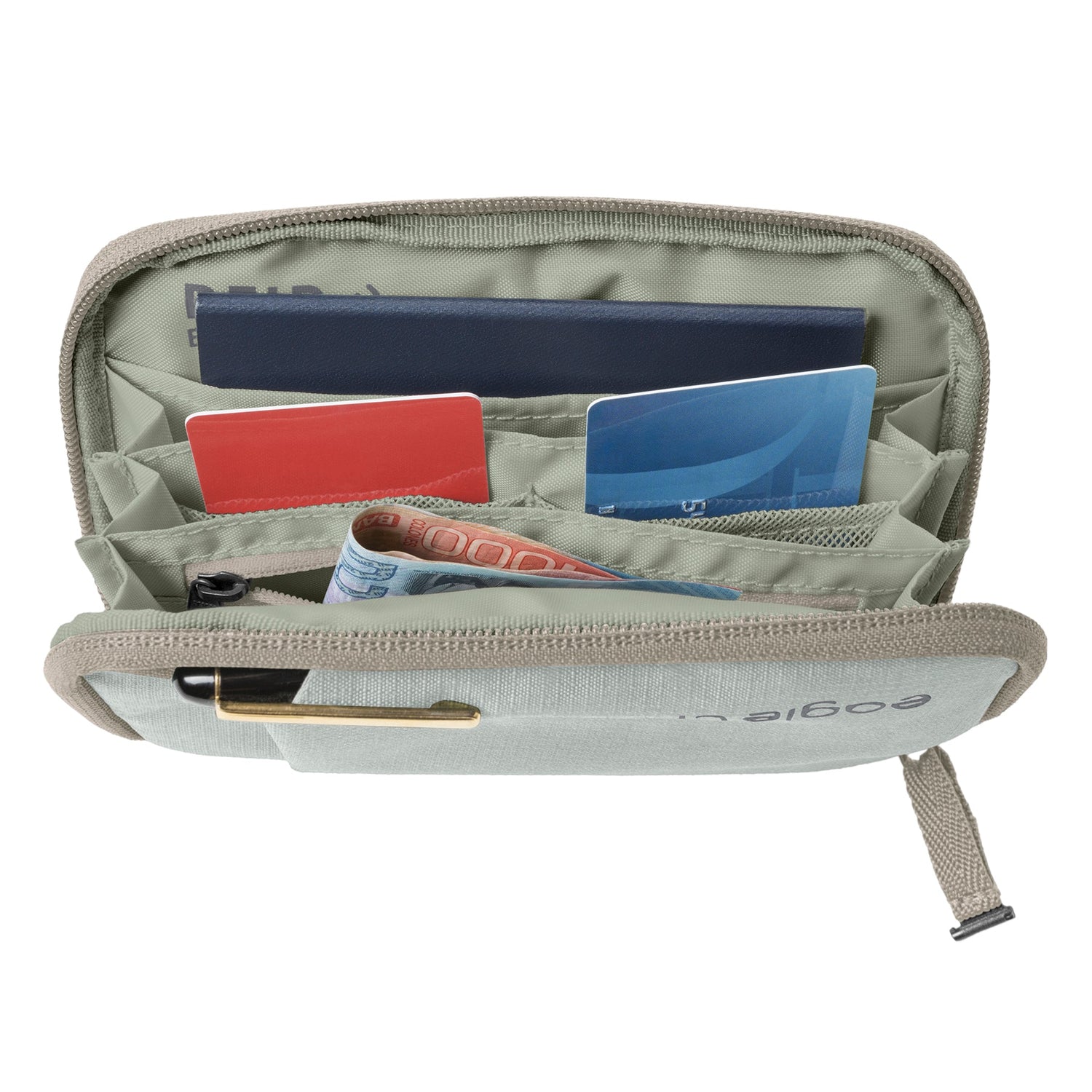Portefeuille pour passeport RFID Stash - STORM GREY View 